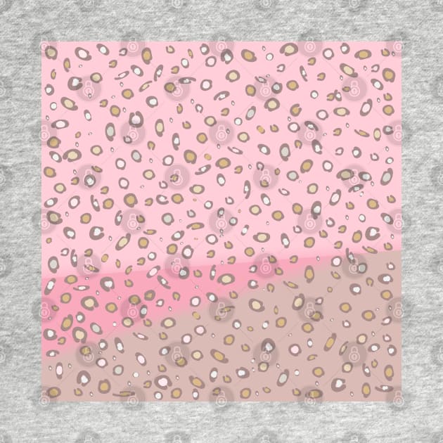 Spotted gradient. pink. brown. spots. by PrintedDreams